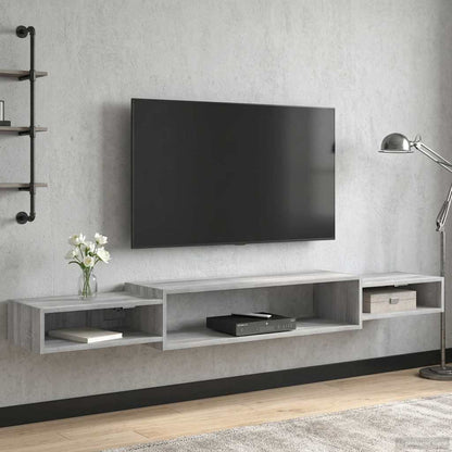 Mobile TV da Parete A parete Sonoma grigio 180 x 28 x 21 cm | homemem39
