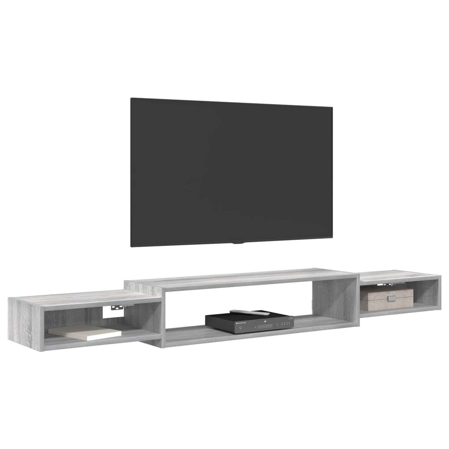 Mobile TV da Parete A parete Sonoma grigio 180 x 28 x 21 cm | homemem39