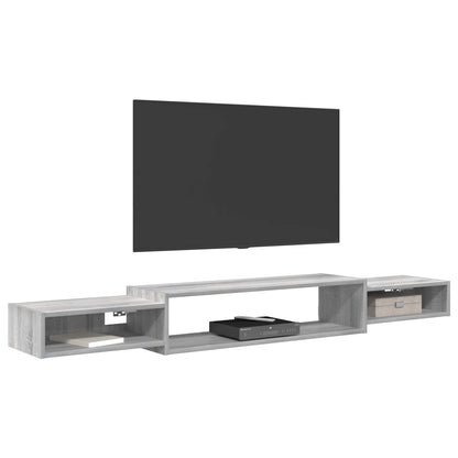 Mobile TV da Parete A parete Sonoma grigio 180 x 28 x 21 cm | homemem39