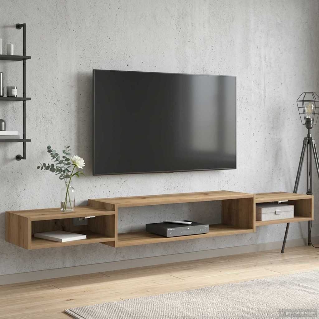 Mobile TV da Parete A parete Rovere Artigianale | homemem39