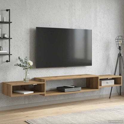 Mobile TV da Parete A parete Rovere Artigianale | homemem39