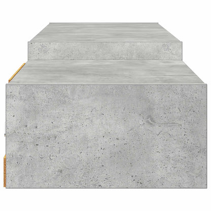 Mobile TV da Parete A parete Grigio Cemento 220 x 28 x 21 cm | homemem39