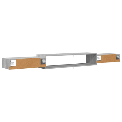 Mobile TV da Parete A parete Sonoma grigio 220 x 28 x 21 cm | homemem39