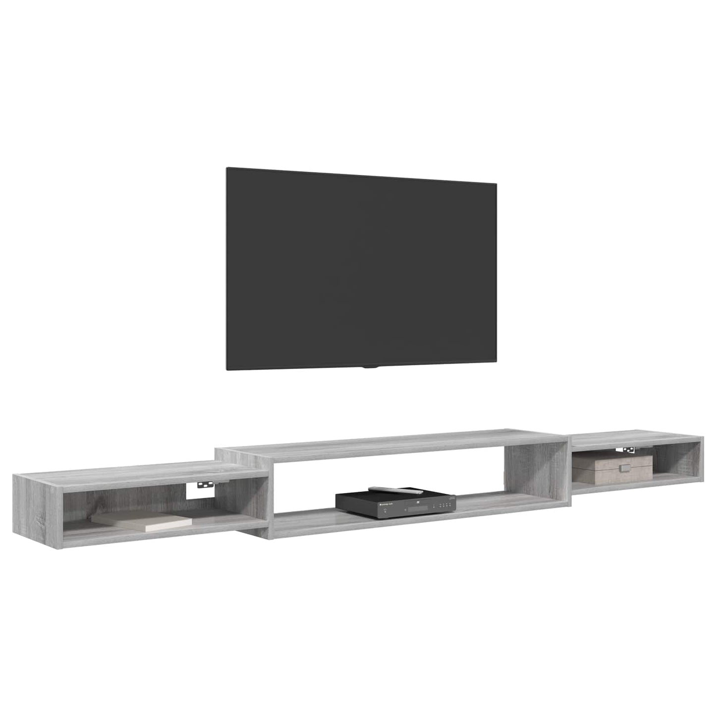 Mobile TV da Parete A parete Sonoma grigio 220 x 28 x 21 cm | homemem39
