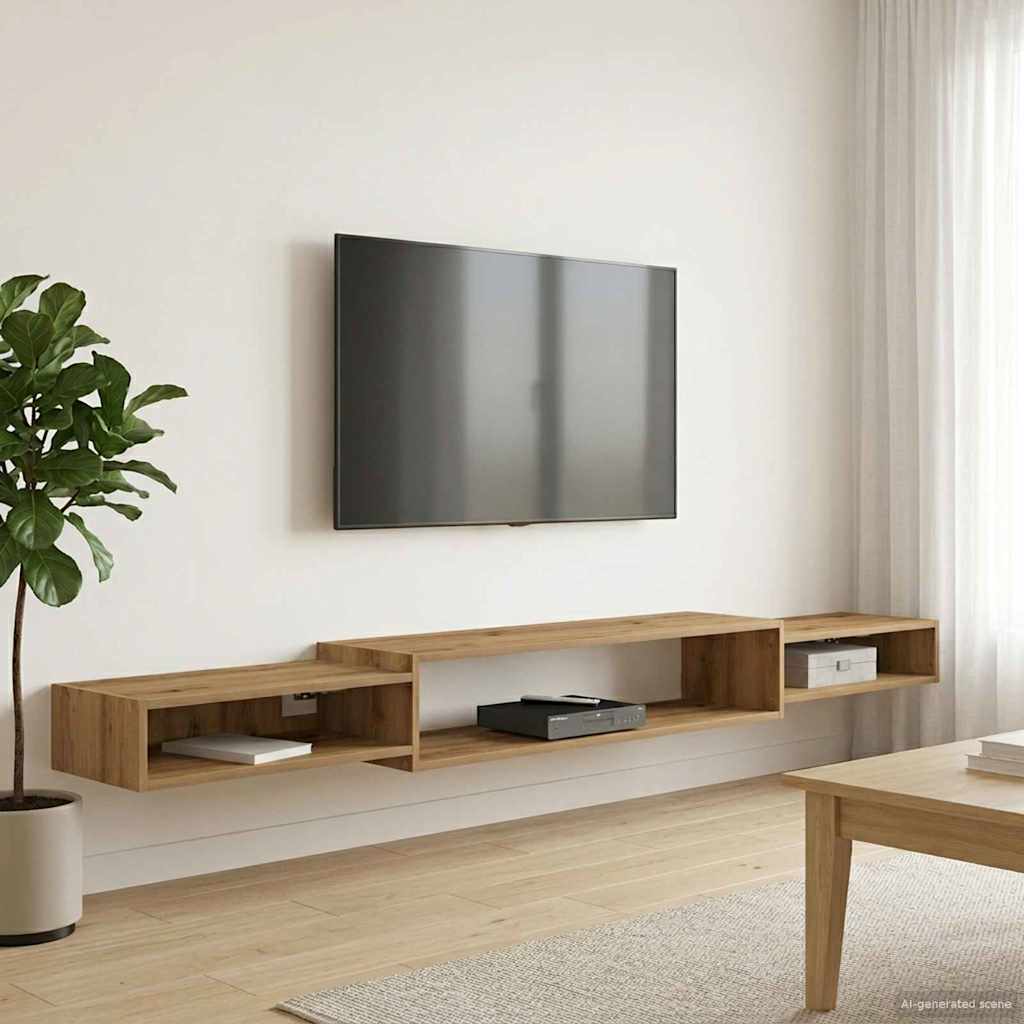 Mobile TV da Parete A parete Rovere Artigianale | homemem39