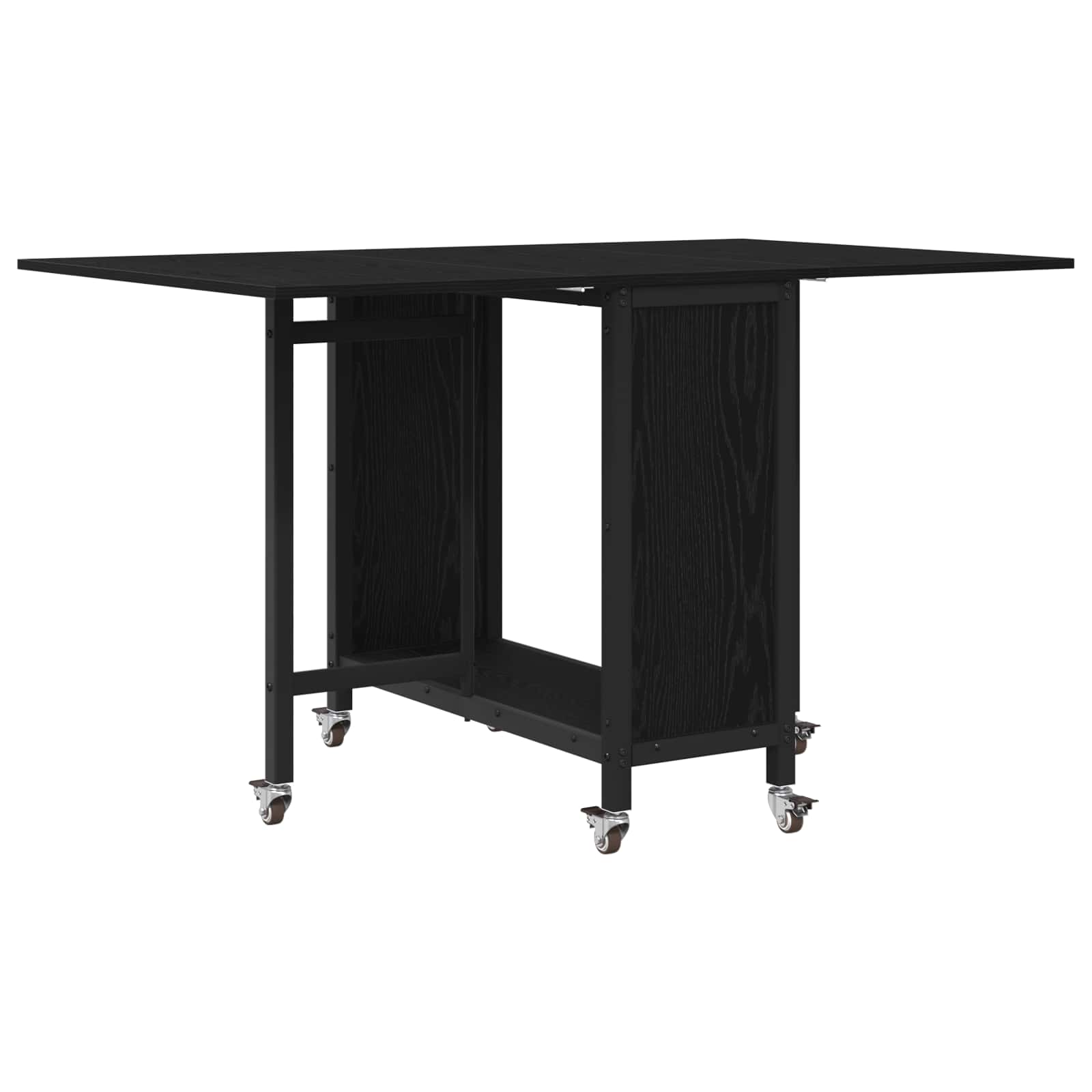 Tavolo da pranzo pieghevole con ruote 130 x 80 x 76,5 cm | homemem39