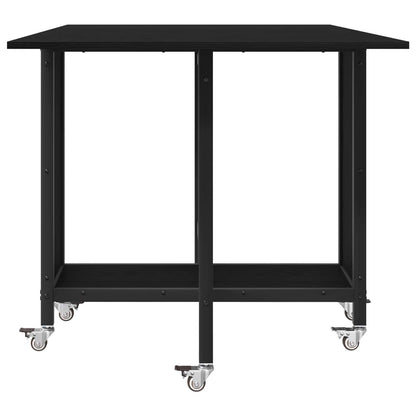 Tavolo da pranzo pieghevole con ruote 130 x 80 x 76,5 cm | homemem39
