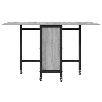 Tavolo da pranzo pieghevole con ruote 130 x 80 x 76,5 cm | homemem39