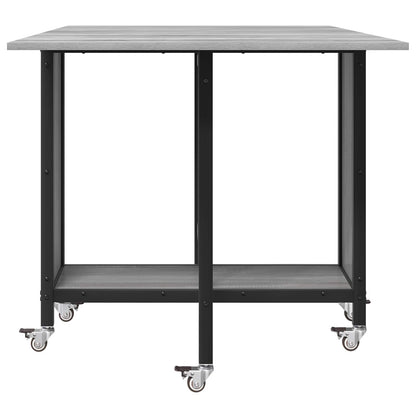 Tavolo da pranzo pieghevole con ruote 130 x 80 x 76,5 cm | homemem39