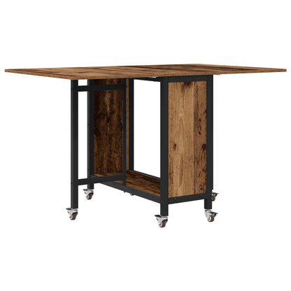 Tavolo da pranzo pieghevole con ruote 130 x 80 x 76,5 cm | homemem39