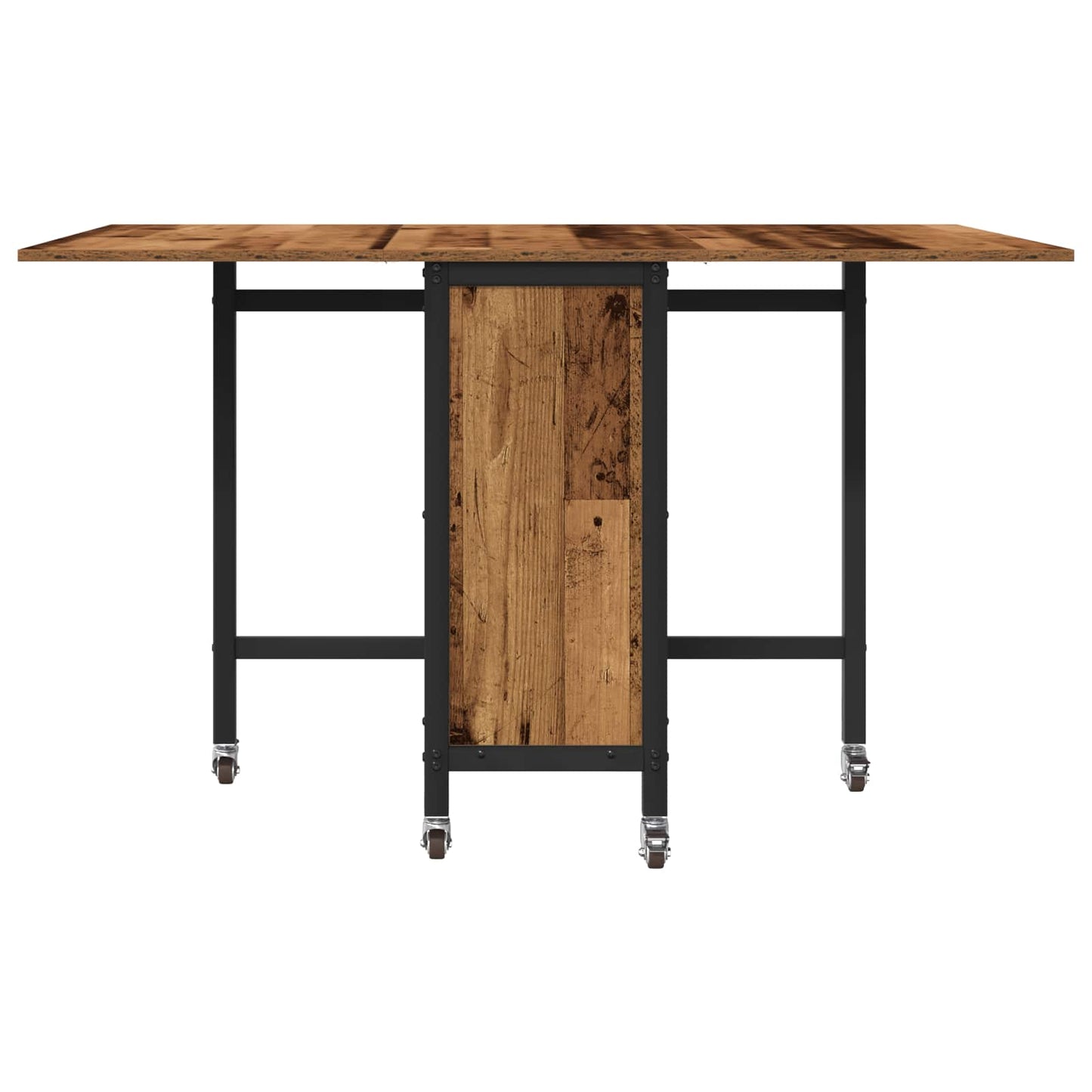 Tavolo da pranzo pieghevole con ruote 130 x 80 x 76,5 cm | homemem39