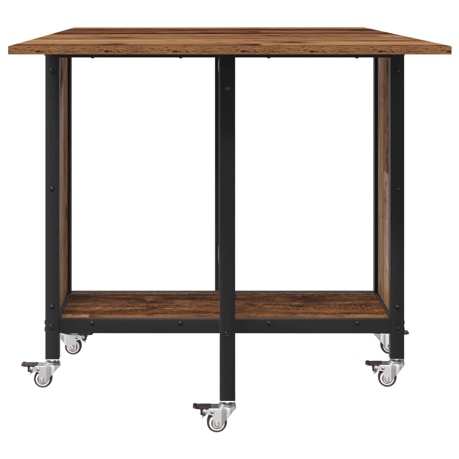 Tavolo da pranzo pieghevole con ruote 130 x 80 x 76,5 cm | homemem39
