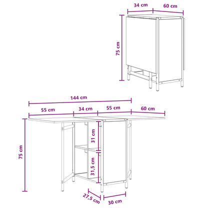 Tavolo da Pranzo 144 x 60 x 75 cm Legno ingegnerizzato | homemem39