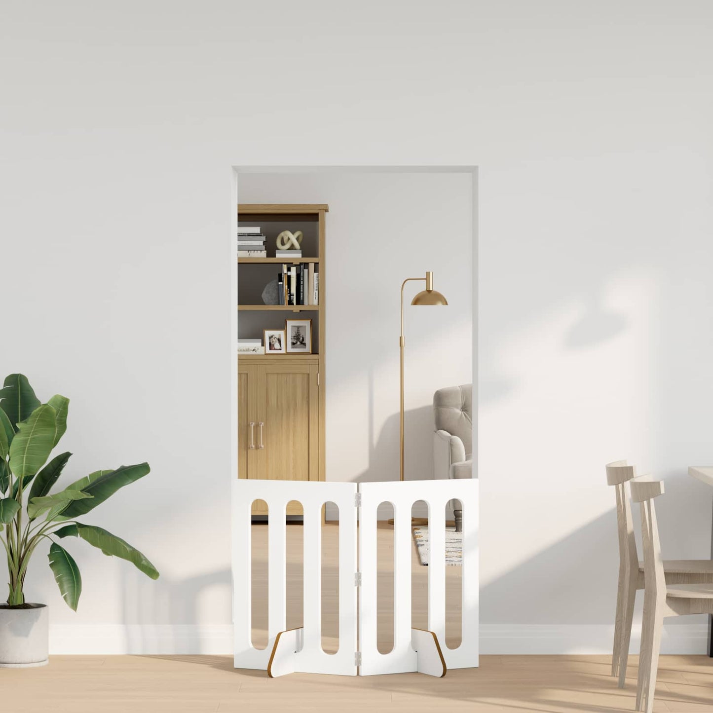Recinto pieghevole per animali 2 pcs Bianco 100,5 x 38 x 70 cm | homemem39