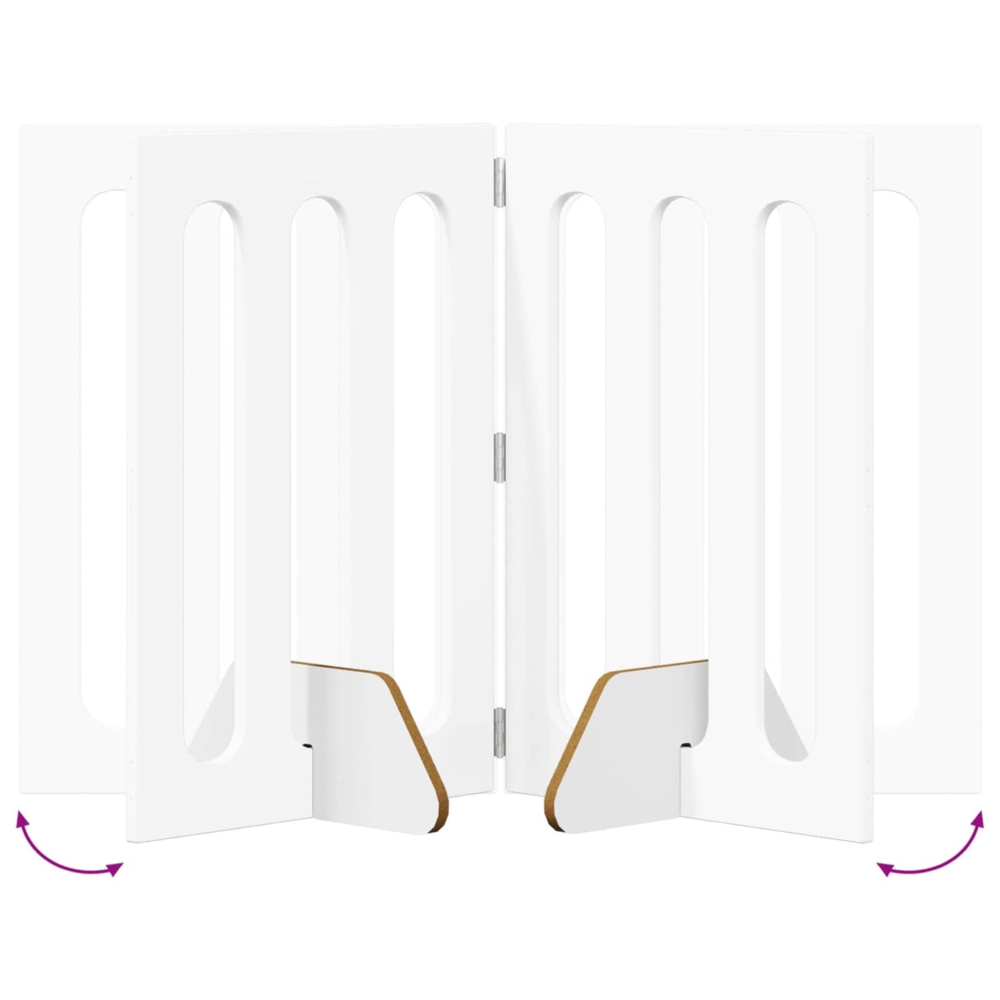 Recinto pieghevole per animali 2 pcs Bianco 100,5 x 38 x 70 cm | homemem39