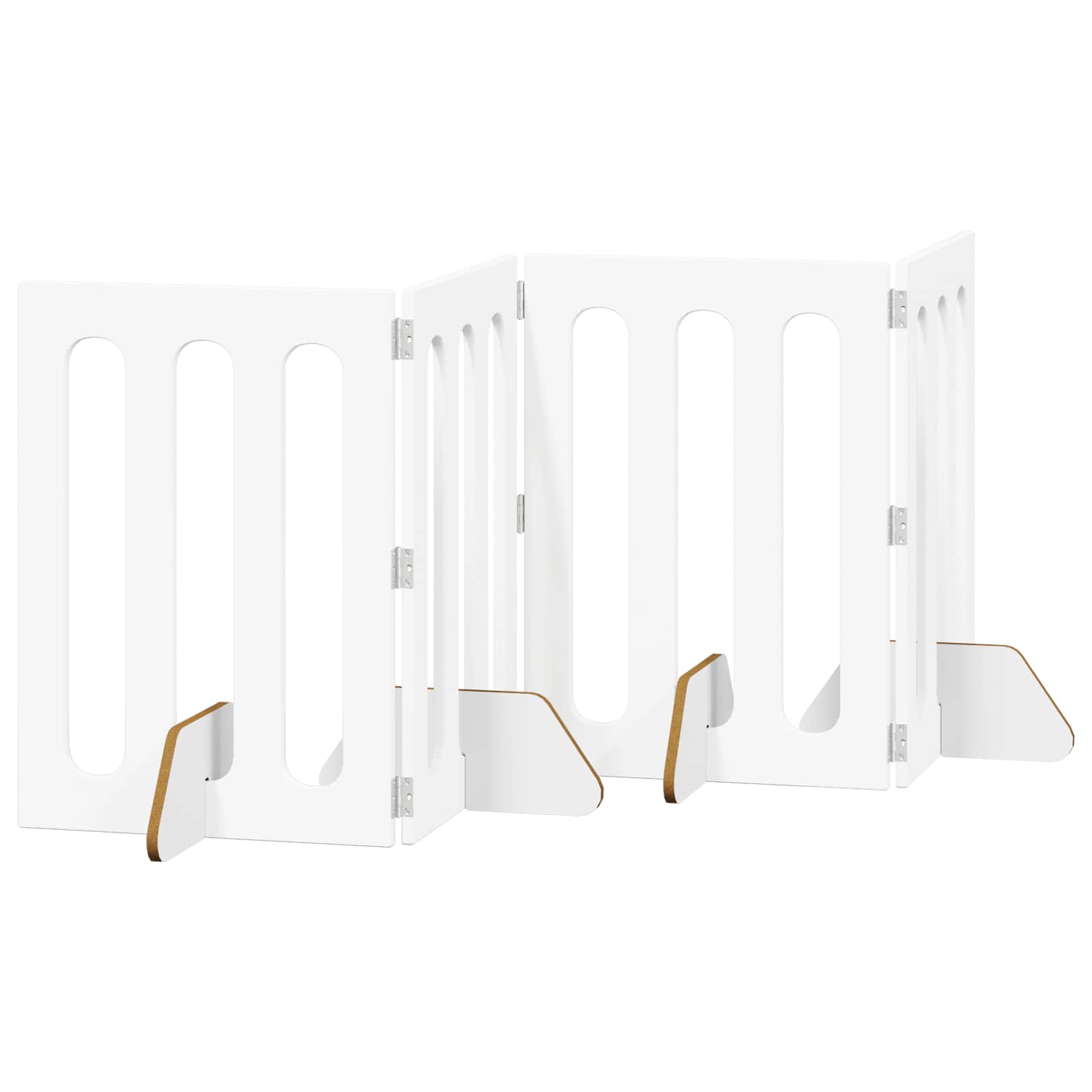 Recinto pieghevole per animali 4 pcs Bianco 201 x 38 x 70 cm | homemem39