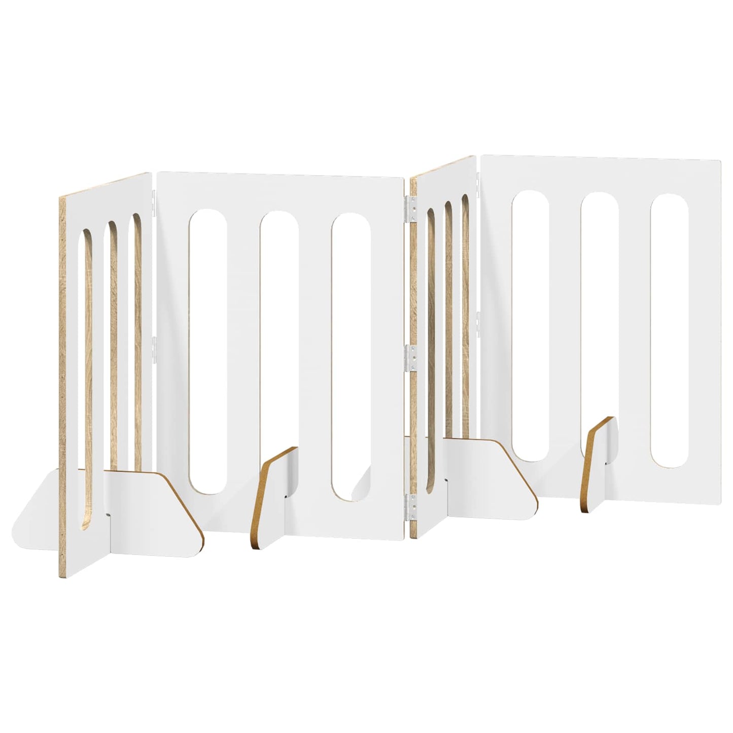 Recinto pieghevole per animali 4 pcs Rovere Sonoma | homemem39