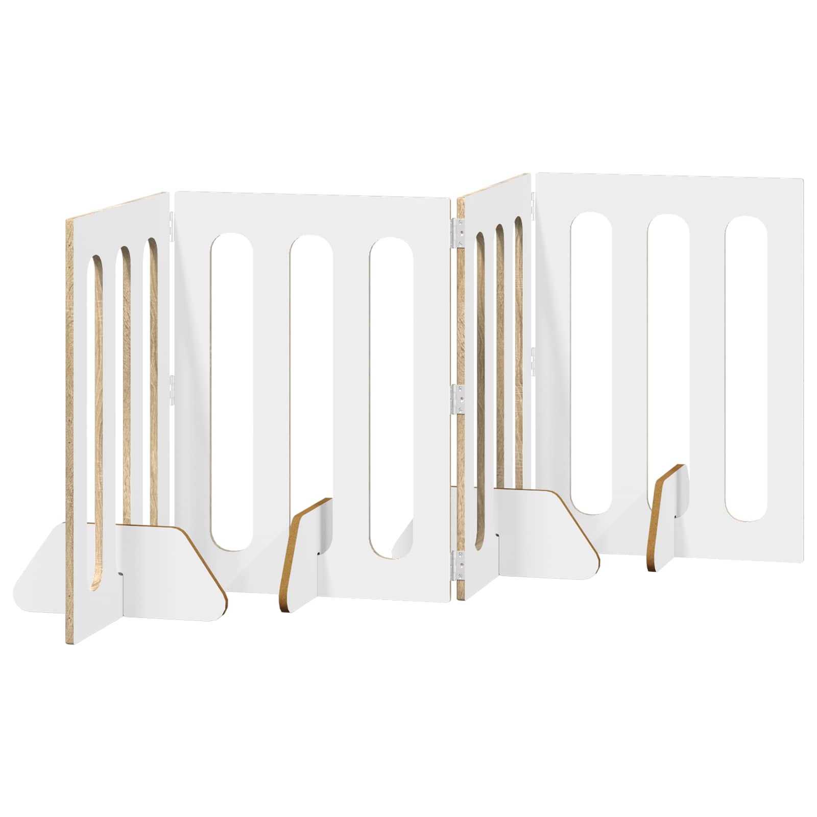 Recinto pieghevole per animali 4 pcs Rovere Sonoma | homemem39
