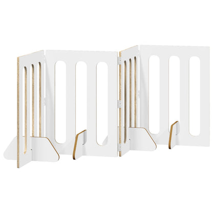Recinto pieghevole per animali 4 pcs Rovere Sonoma | homemem39