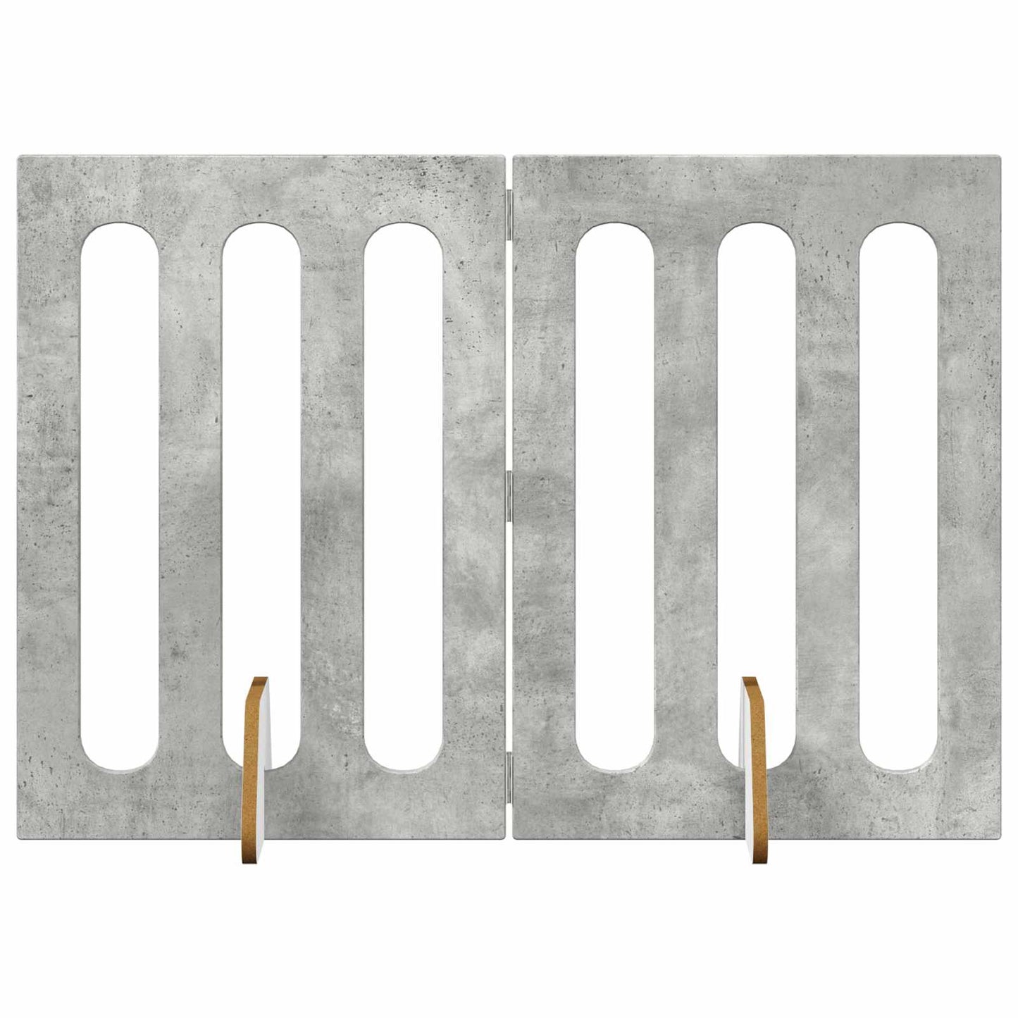 Recinto pieghevole per animali 2 pcs Grigio Cemento | homemem39