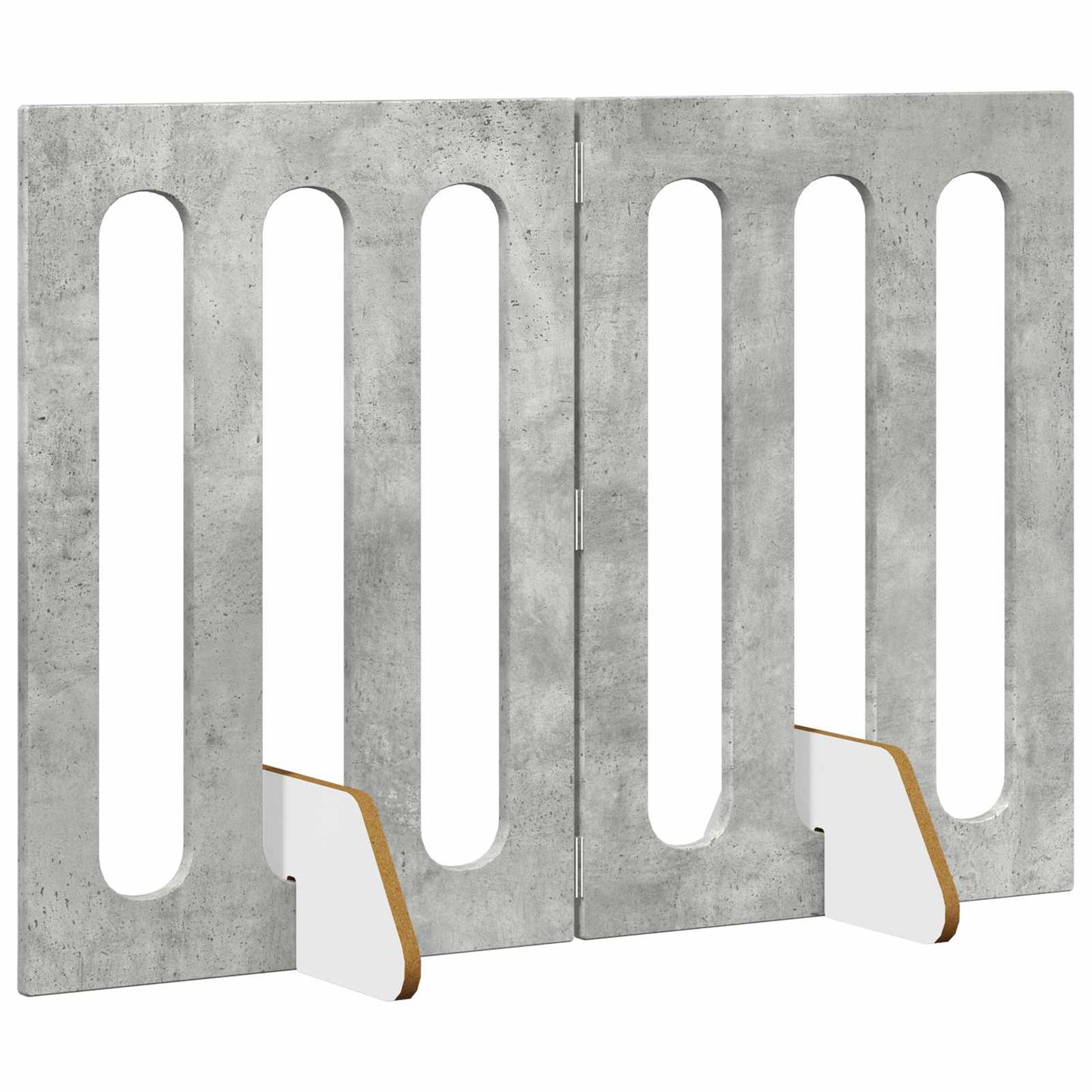 Recinto pieghevole per animali 2 pcs Grigio Cemento | homemem39