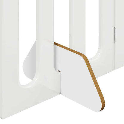 Recinto pieghevole per animali 2 pcs Bianco Lucido | homemem39