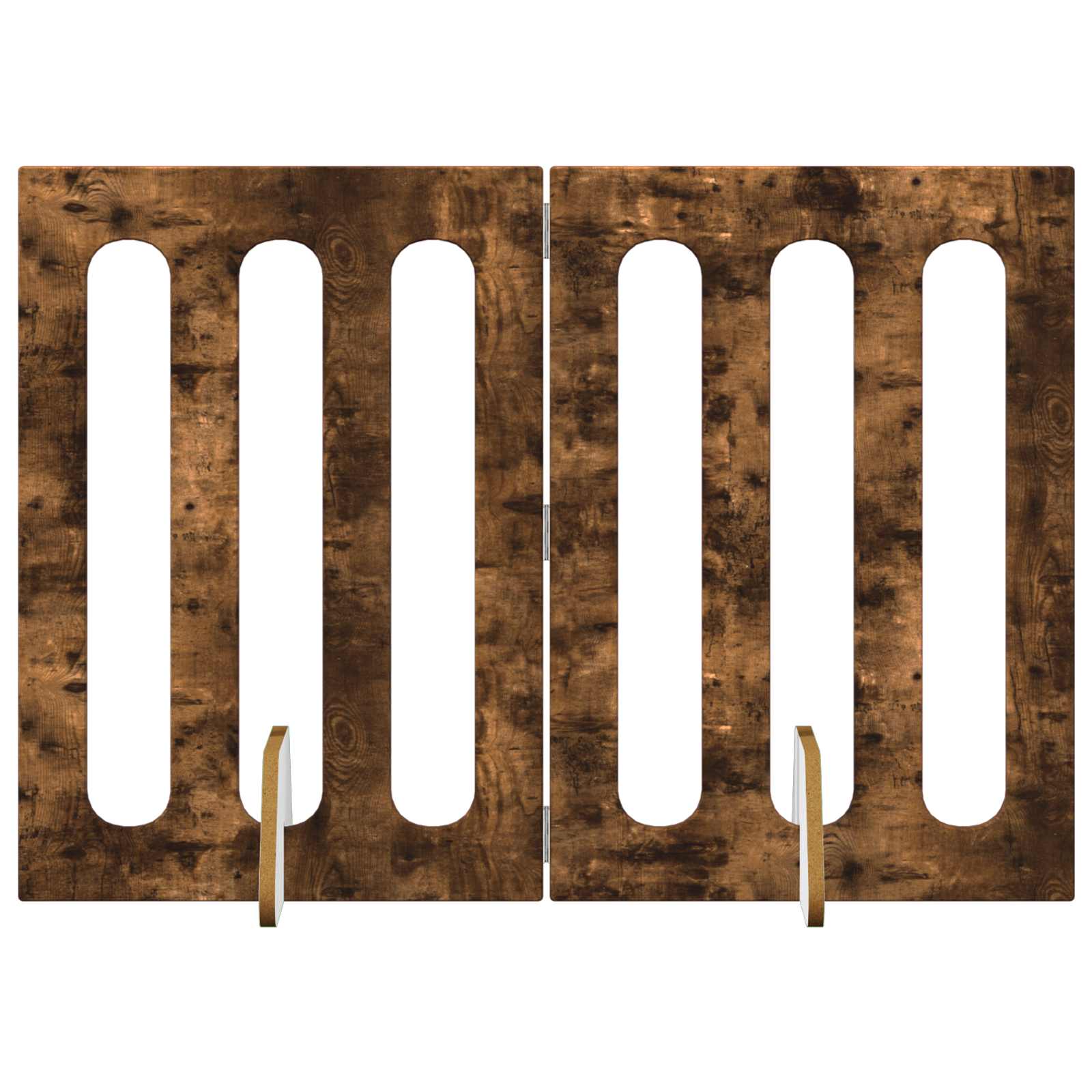 Recinto pieghevole per animali 2 pcs Quercia Affumicata | homemem39