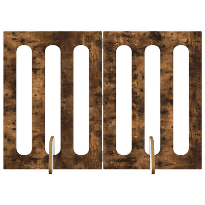 Recinto pieghevole per animali 2 pcs Quercia Affumicata | homemem39