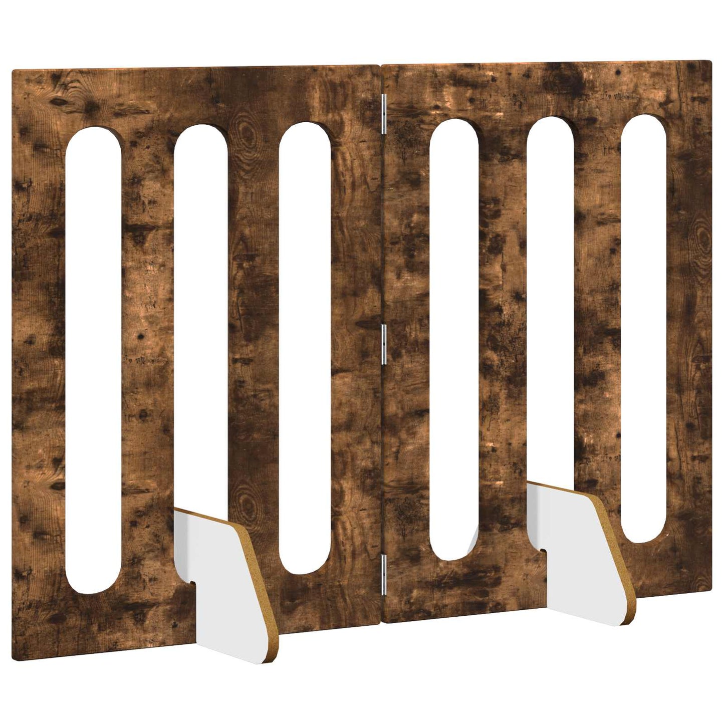 Recinto pieghevole per animali 2 pcs Quercia Affumicata | homemem39
