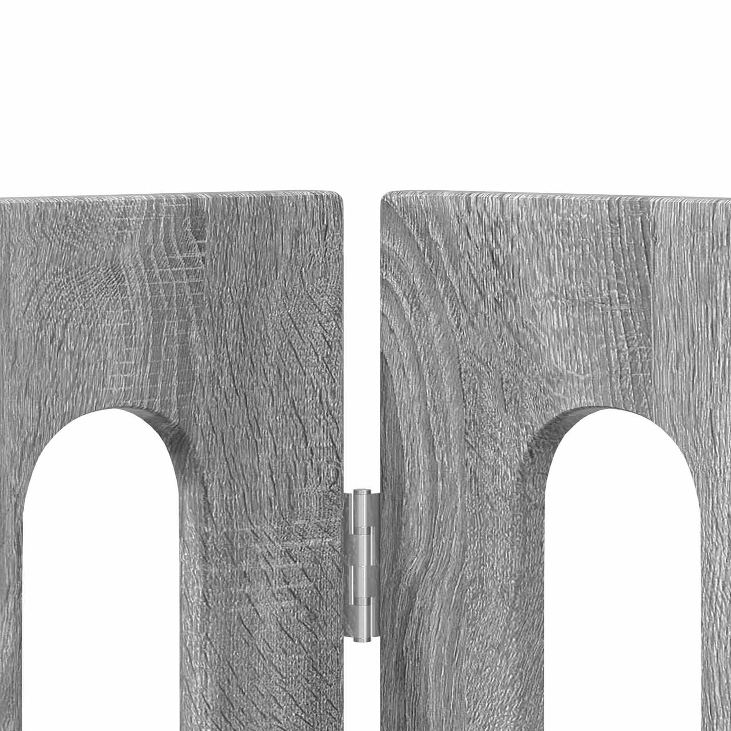 Recinto pieghevole per animali 4 pcs Sonoma grigia