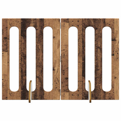 Recinto pieghevole per animali 2 pcs Legno di quercia | homemem39