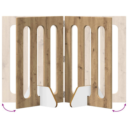 Recinto pieghevole per animali 2 pcs Rovere Artigianale | homemem39