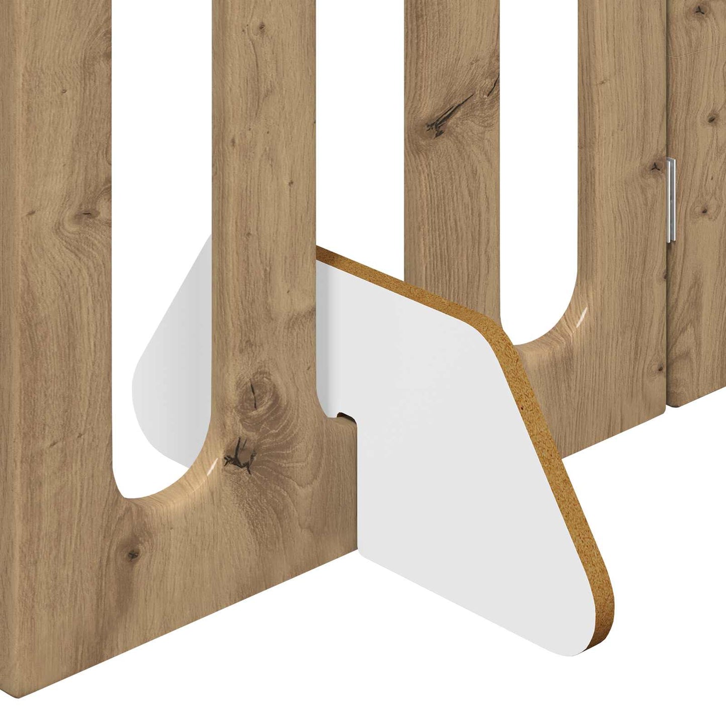 Recinto pieghevole per animali 4 pcs Rovere Artigianale | homemem39