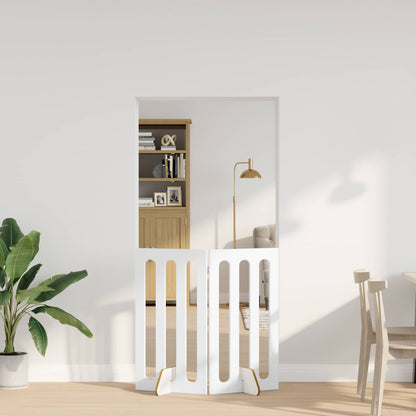 Recinto pieghevole per animali 2 pcs Bianco 100,5 x 38 x 90 cm