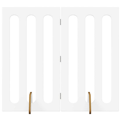 Recinto pieghevole per animali 2 pcs Bianco 100,5 x 38 x 90 cm | homemem39