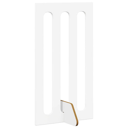 Recinto pieghevole per animali 4 pcs Bianco 201 x 38 x 90 cm