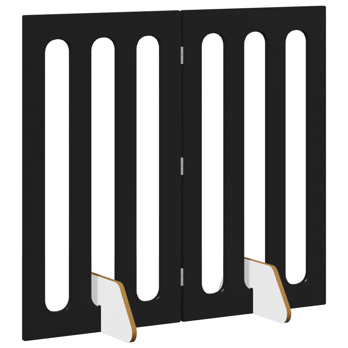 Recinto pieghevole per animali 2 pcs Rovere Nero | homemem39