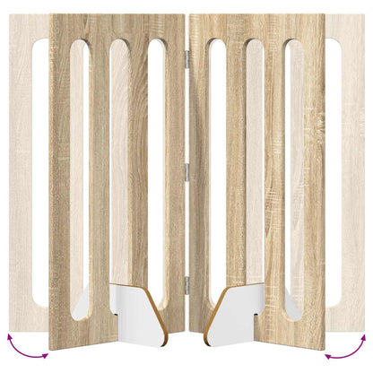 Recinto pieghevole per animali 2 pcs Rovere Sonoma | homemem39