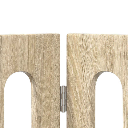 Recinto pieghevole per animali 4 pcs Rovere Sonoma | homemem39
