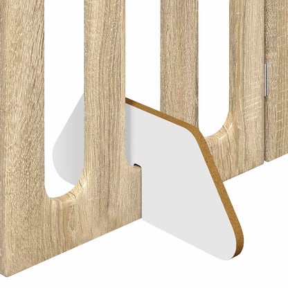 Recinto pieghevole per animali 4 pcs Rovere Sonoma | homemem39