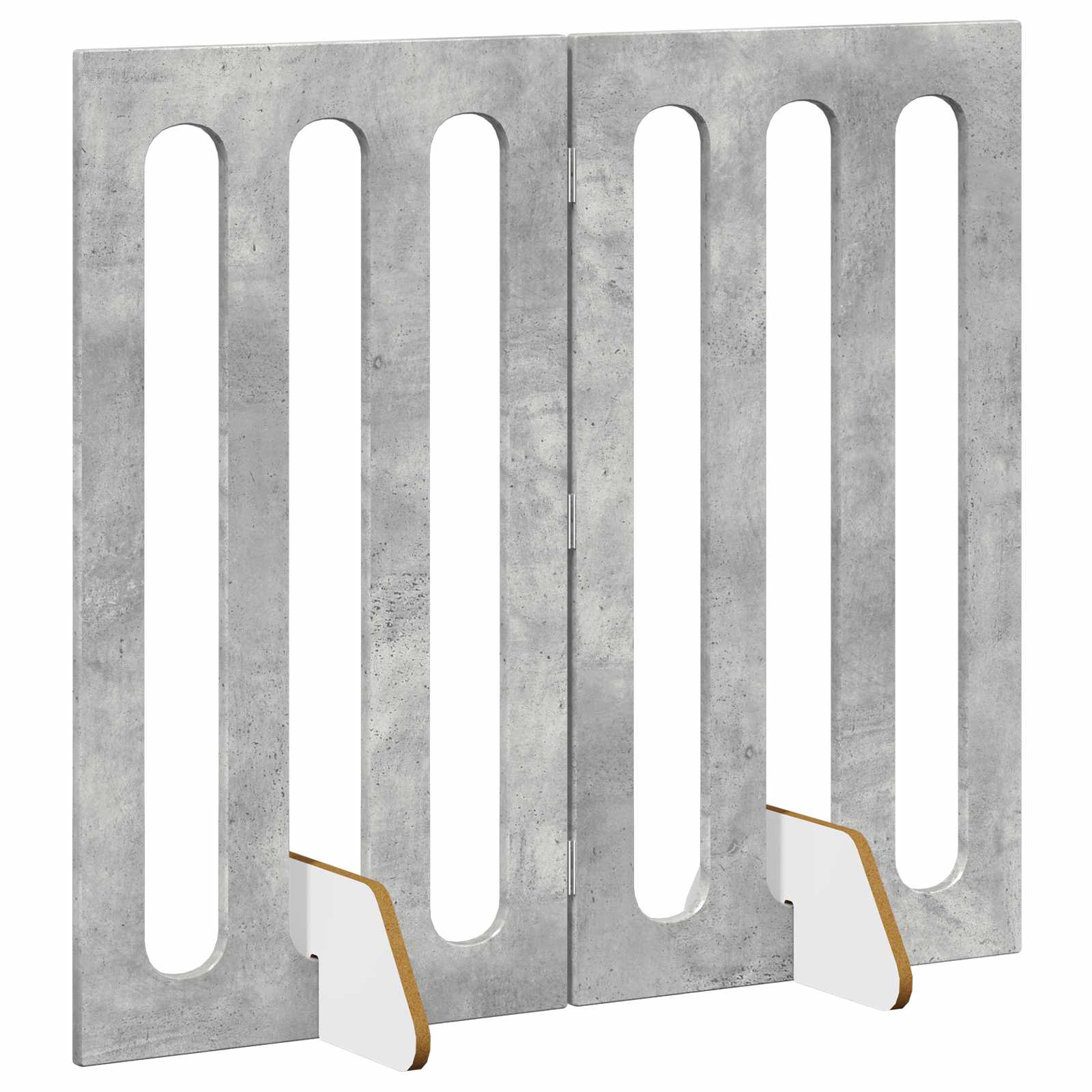 Recinto pieghevole per animali 2 pcs Grigio Cemento | homemem39