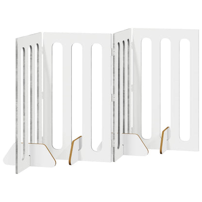 Recinto pieghevole per animali 4 pcs Grigio Cemento | homemem39