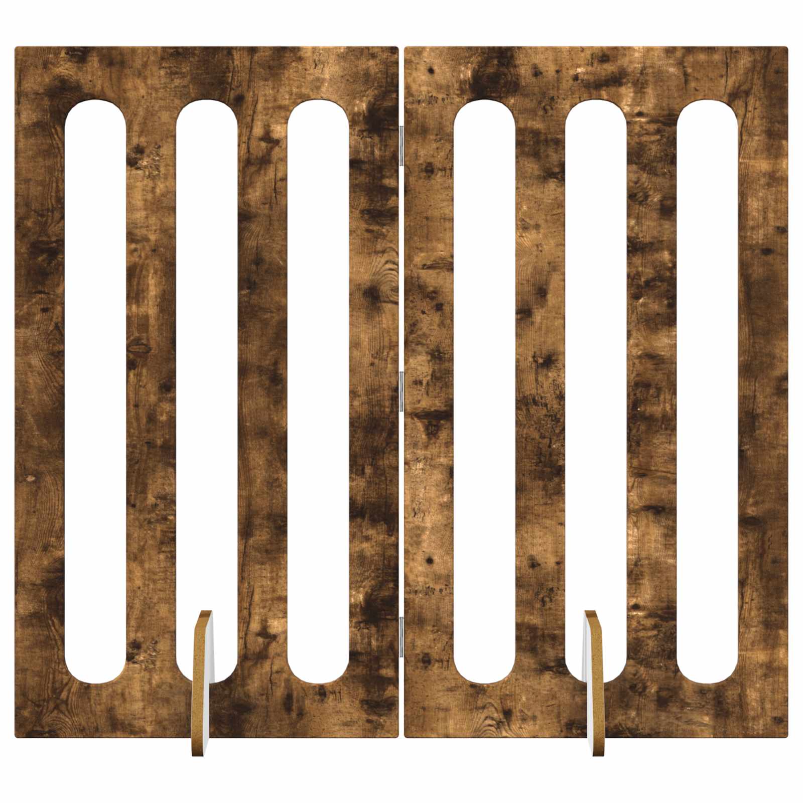Recinto pieghevole per animali 2 pcs Quercia Affumicata | homemem39