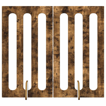 Recinto pieghevole per animali 2 pcs Quercia Affumicata | homemem39