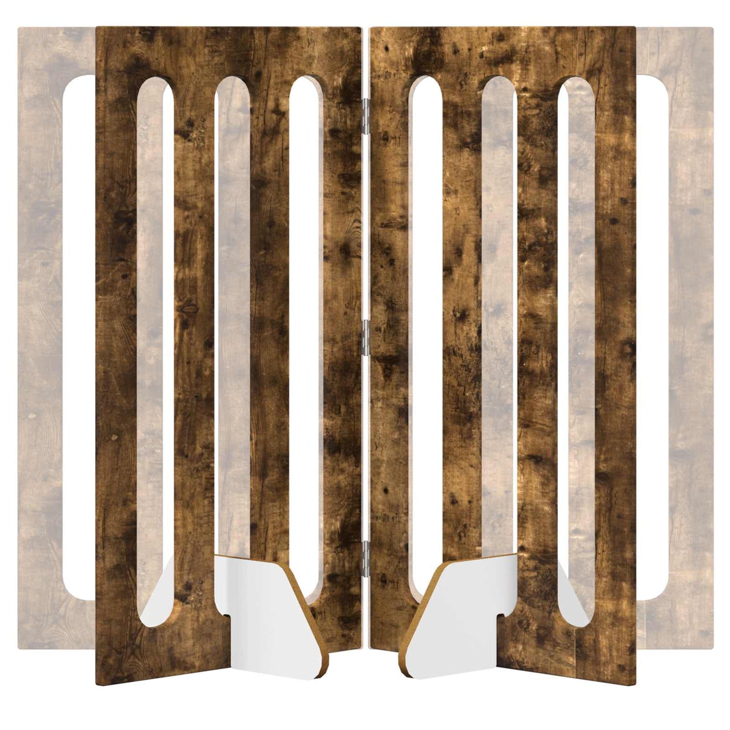 Recinto pieghevole per animali 2 pcs Quercia Affumicata | homemem39