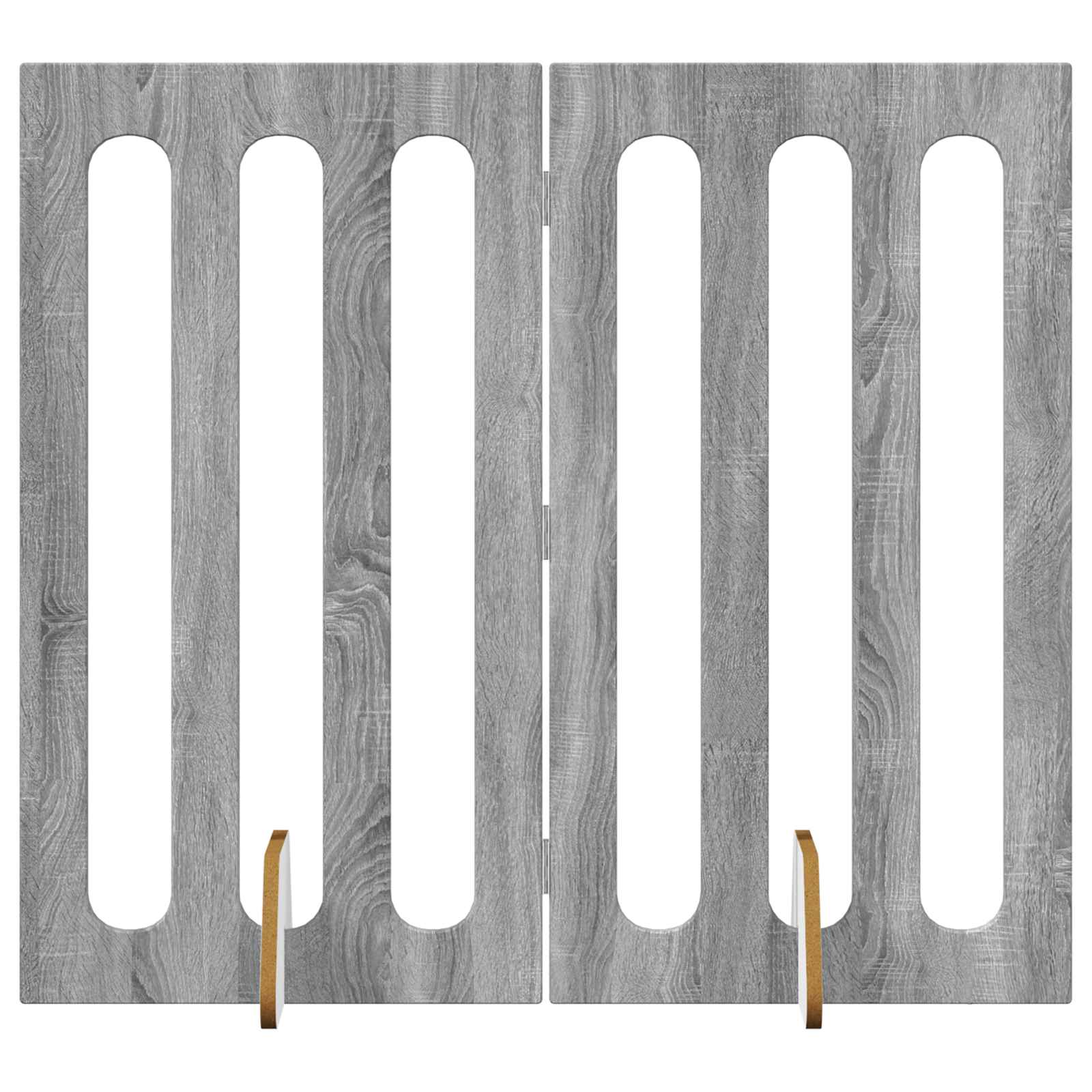 Recinto pieghevole per animali 2 pcs Sonoma grigia | homemem39