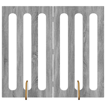 Recinto pieghevole per animali 2 pcs Sonoma grigia | homemem39