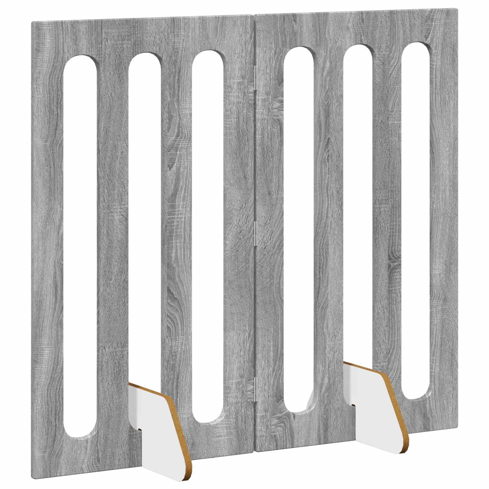 Recinto pieghevole per animali 2 pcs Sonoma grigia | homemem39