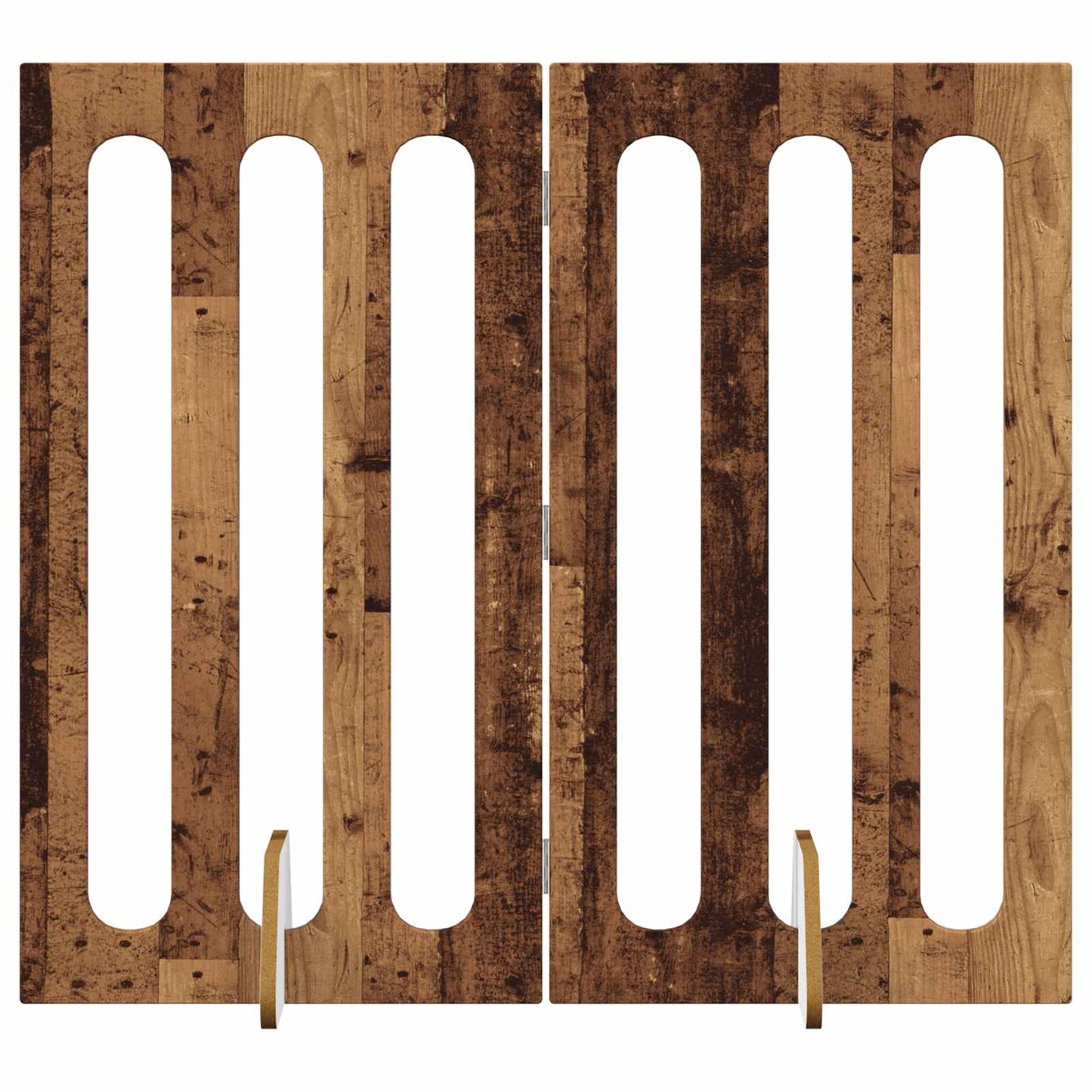 Recinto pieghevole per animali 2 pcs Legno di quercia | homemem39