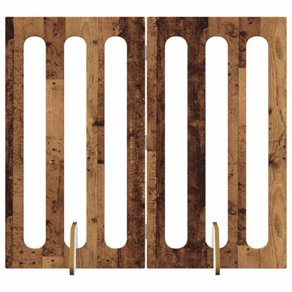 Recinto pieghevole per animali 2 pcs Legno di quercia | homemem39